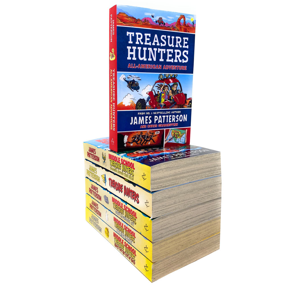 Treasure Hunters Middle School Series 1-6 Books Collection Set James Patterson