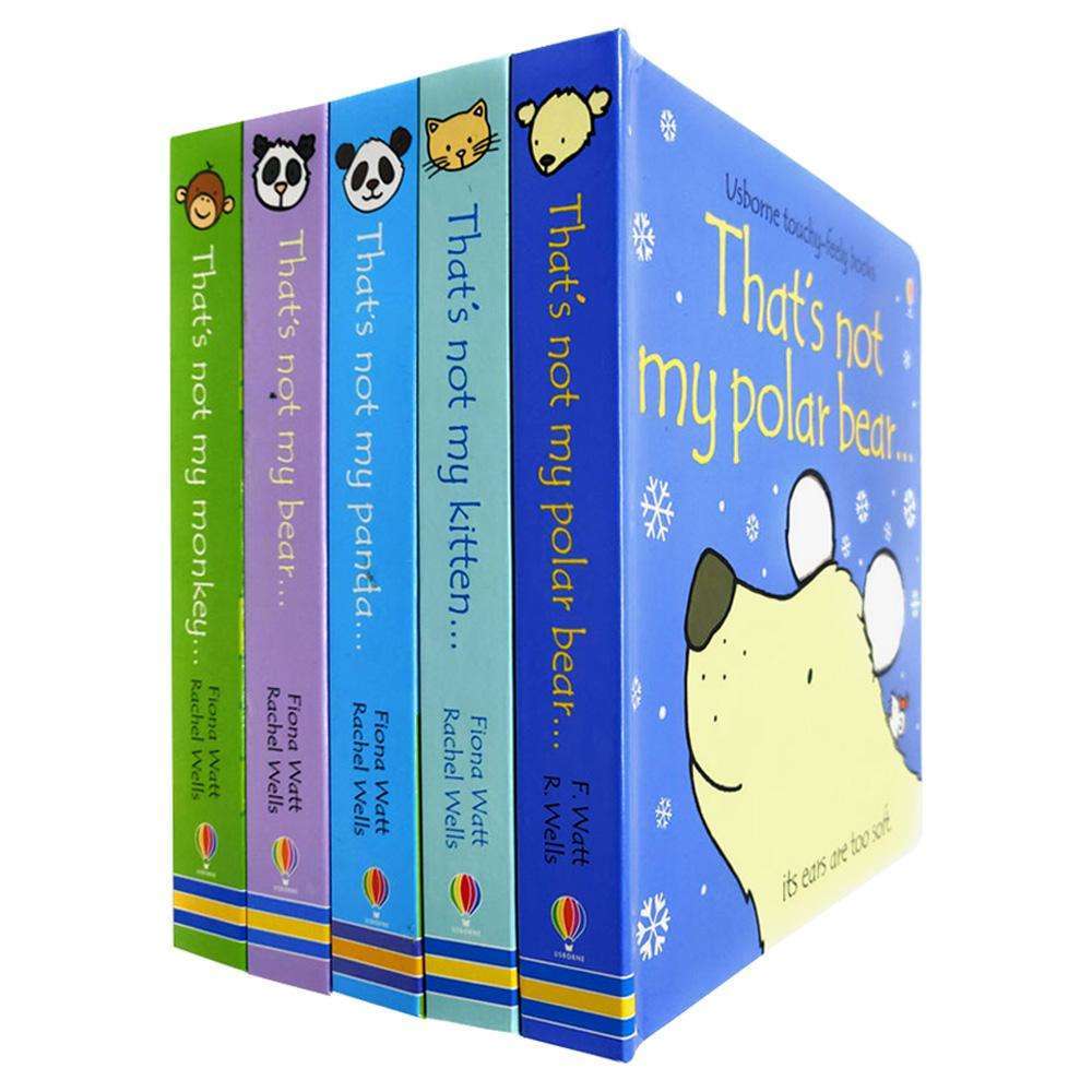 Thats Not My Touchy-Feely 5 Board Books Set Inc Polar Bear, Monkey, Kitten, Bear