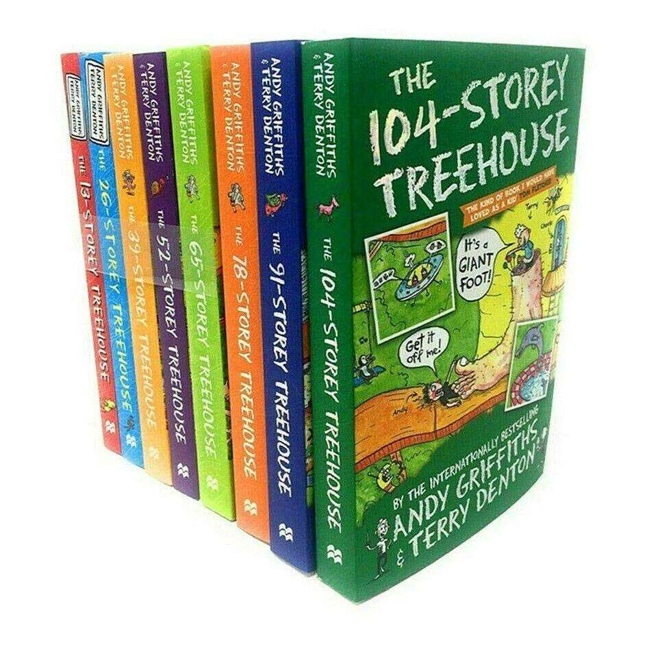 The 13-Storey Treehouse Collection 8 Books Set Vol 1-8 By Andy Griffiths & Terry Denton