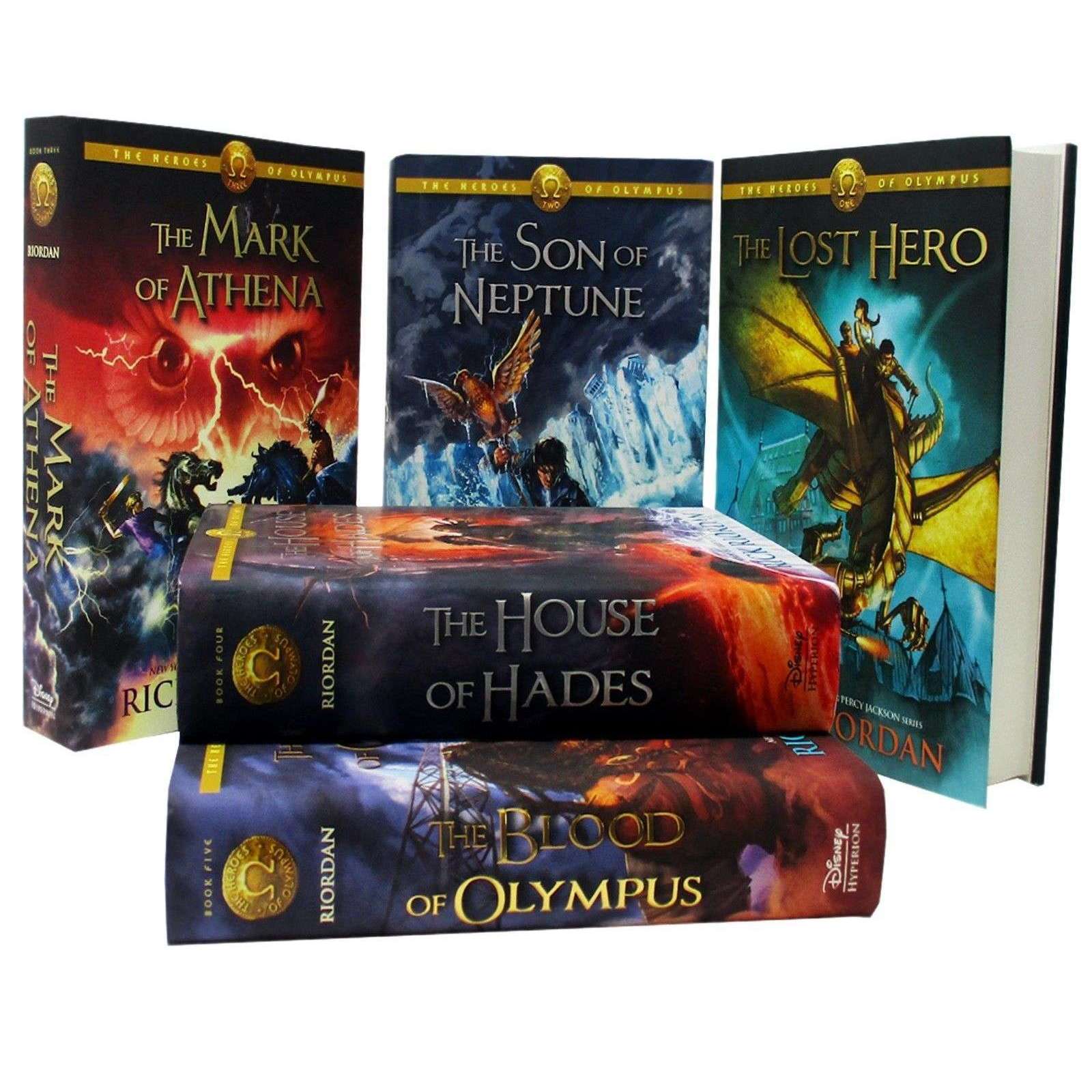 The Heroes of Olympus Collection 5 Books Set Collection by Rick Riordan Hardback