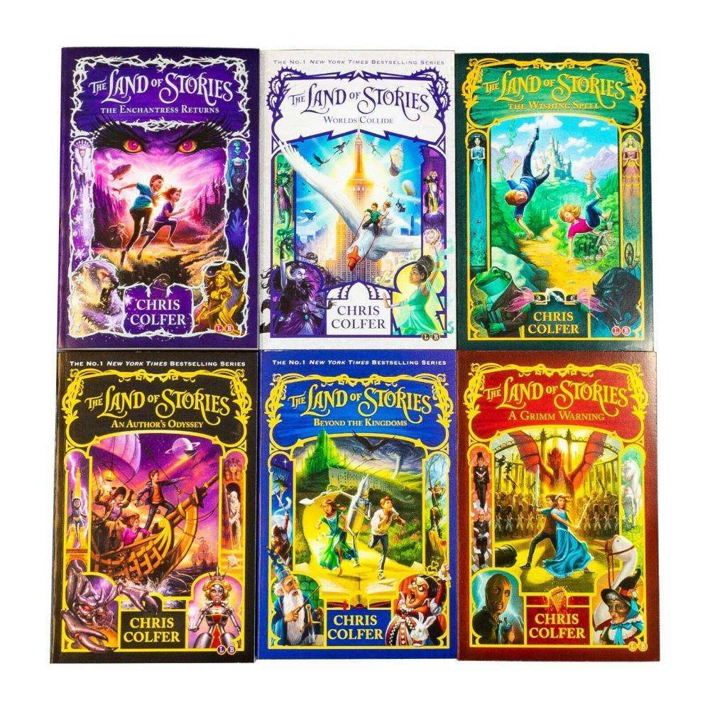 The Land Of Stories 6 Book Series Collection Deluxe Box Set by Chris Colfer|Magical Children's Fantasy Adventure| Middle Grade Books for Young Readers