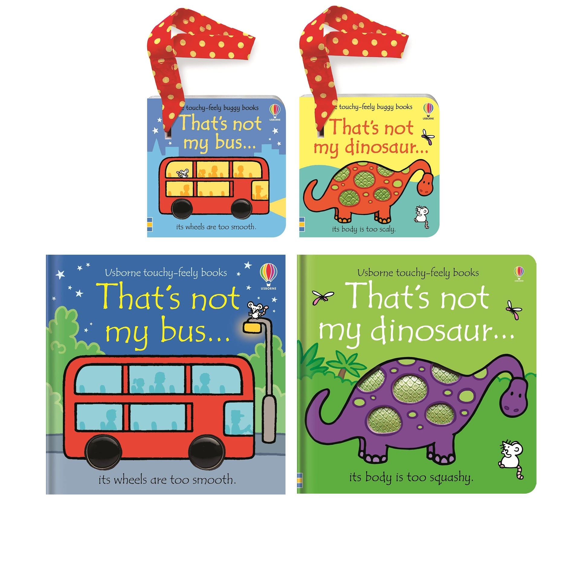 Usborne Touchy Feely That's Not My 4 Books Collection Set By Fiona Watt