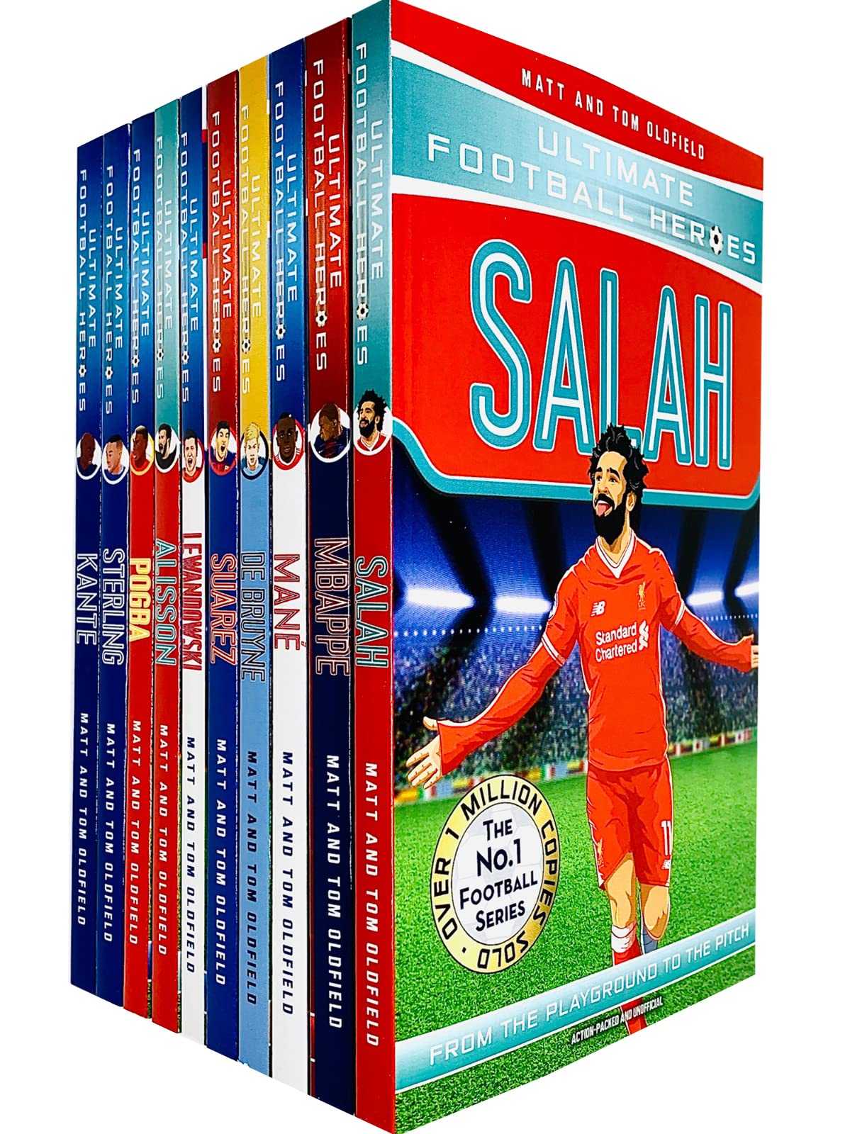 The Ultimate Football Heroes Book Set Series 2: 10 Iconic Player Stories (Suarez, Salah, Mbappé, Mane, Kante, Alisson& More!