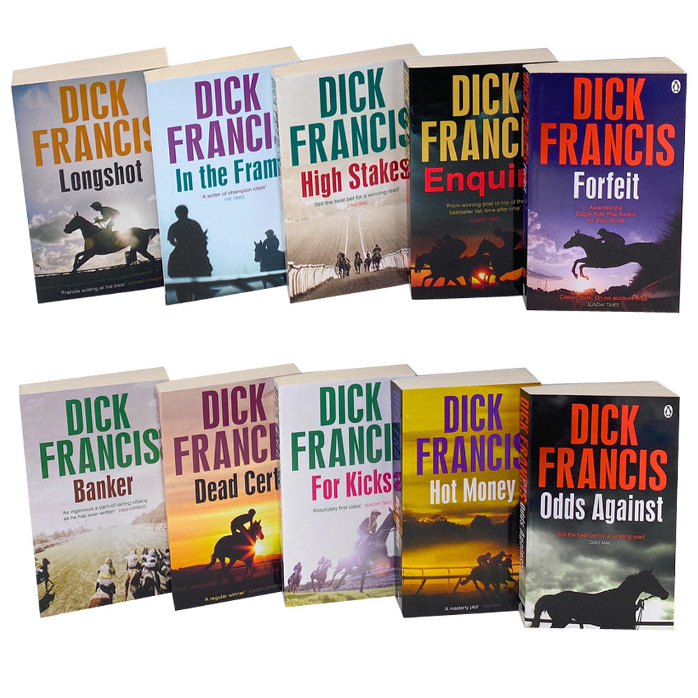 Dick Francis 10 Book Set Collection, High Stakes, Enquiry...