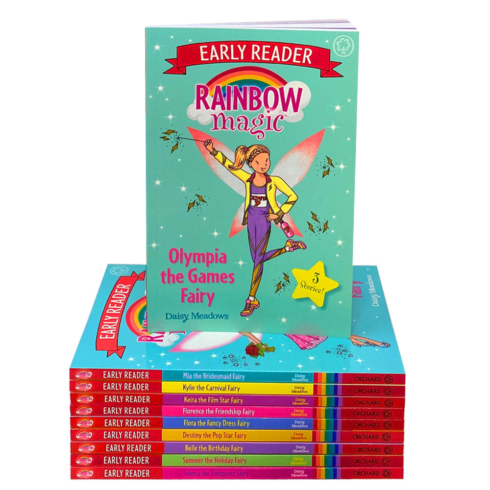 Rainbow Magic Early Reader Collection: 10 Book Box Set by Daisy Meadows - Perfect for Kids' Reading Adventure & Magical Storytime