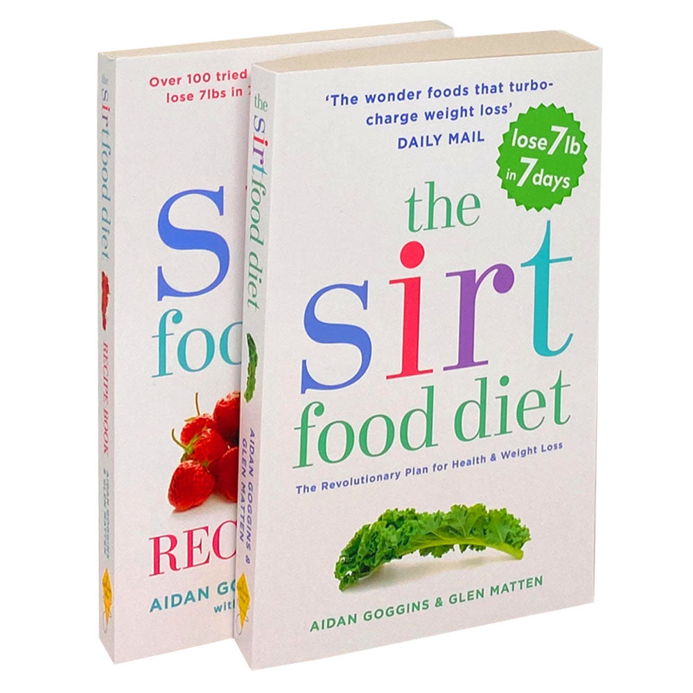 The Sirt Food Diet 2 Book Set Collection By Aidan Goggins & Glen Matten, The Sirt Food Diet Recipe...