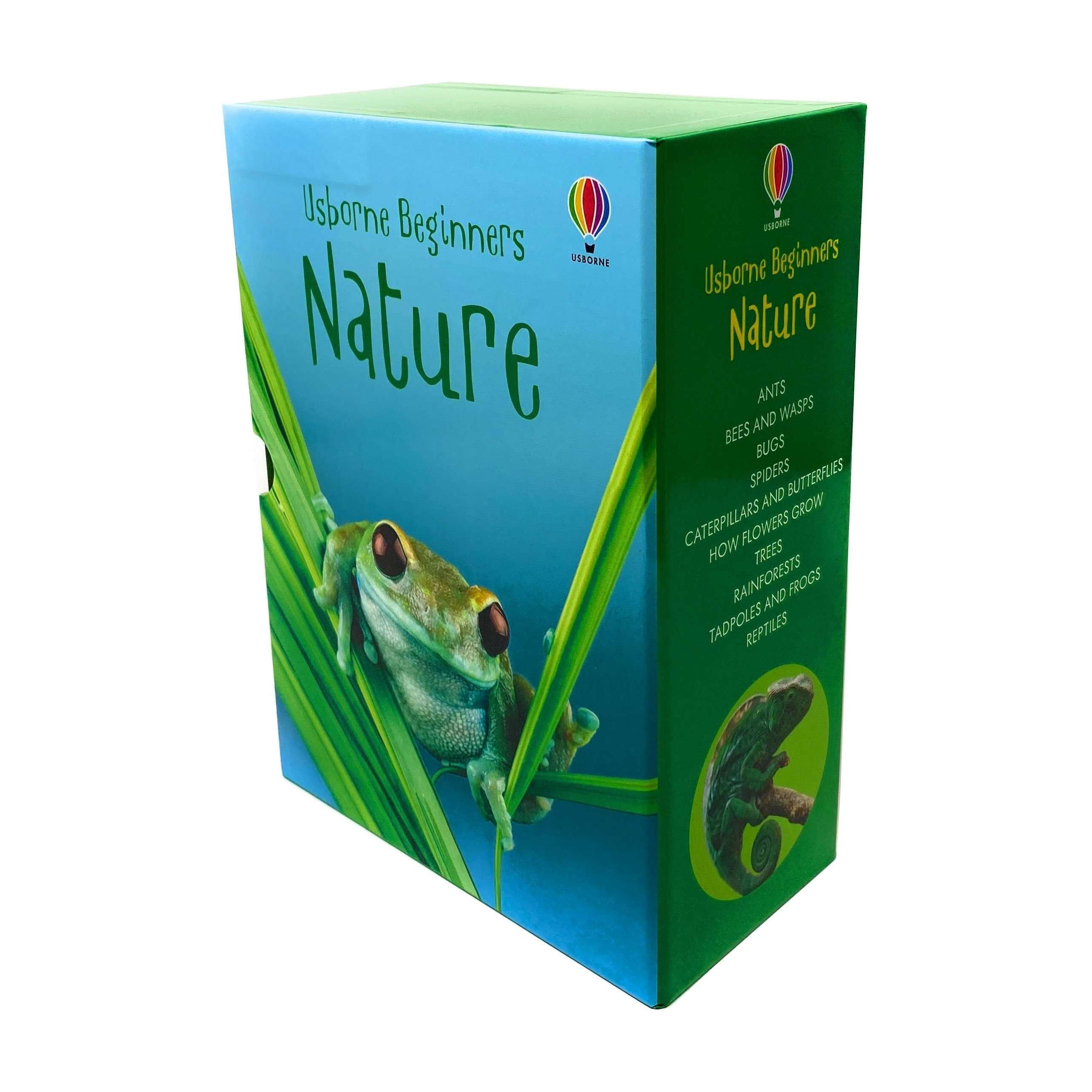 Usborne Beginners Nature 10 Books Box Set Collection (Reptiles, Rainforests,Tre)