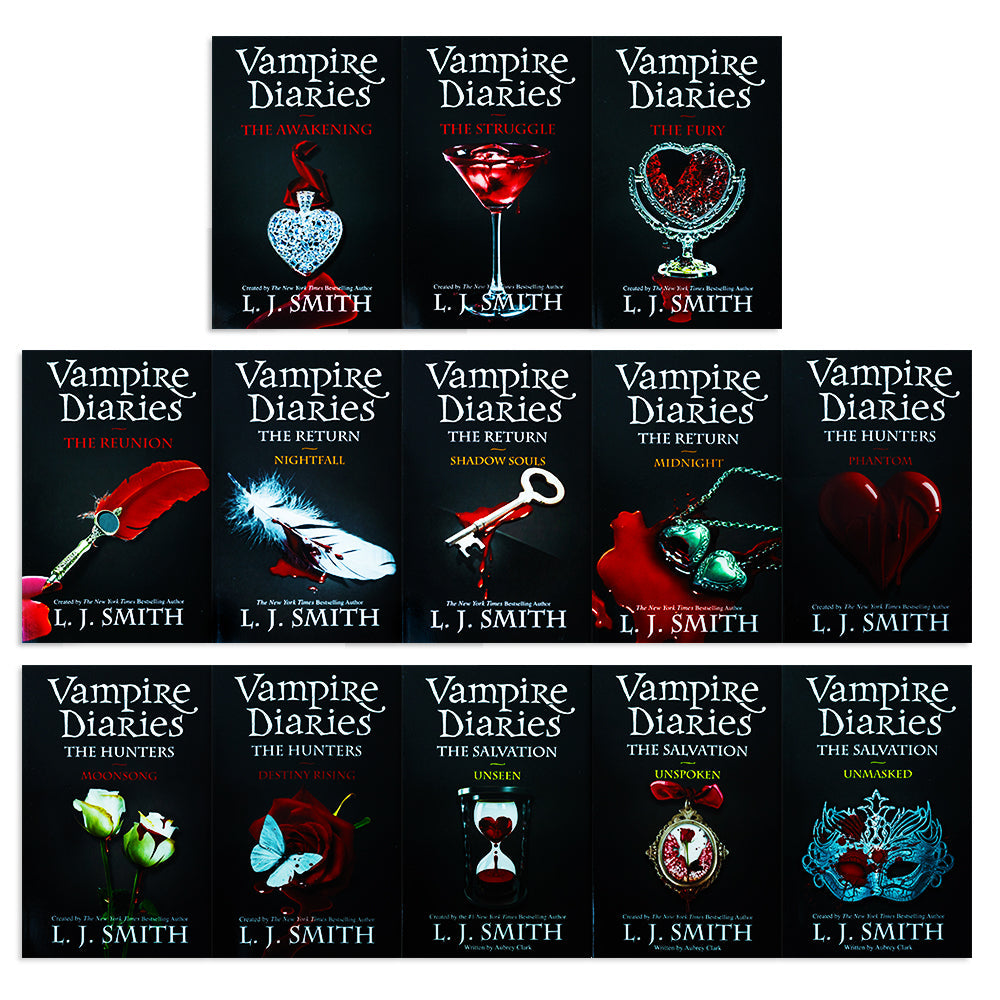 Vampire Diaries Complete Collection by L.J. Smith: 13 mystical paperback books of love, friendship, and supernatural adventures for 12+ readers!