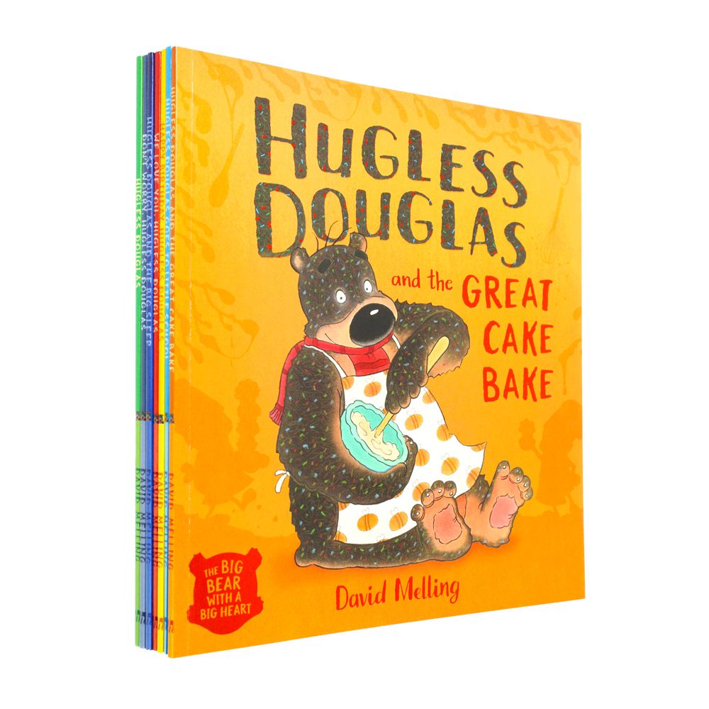 Photo of The Great Big Hugless Douglas Box Set by David Melling on a White Background